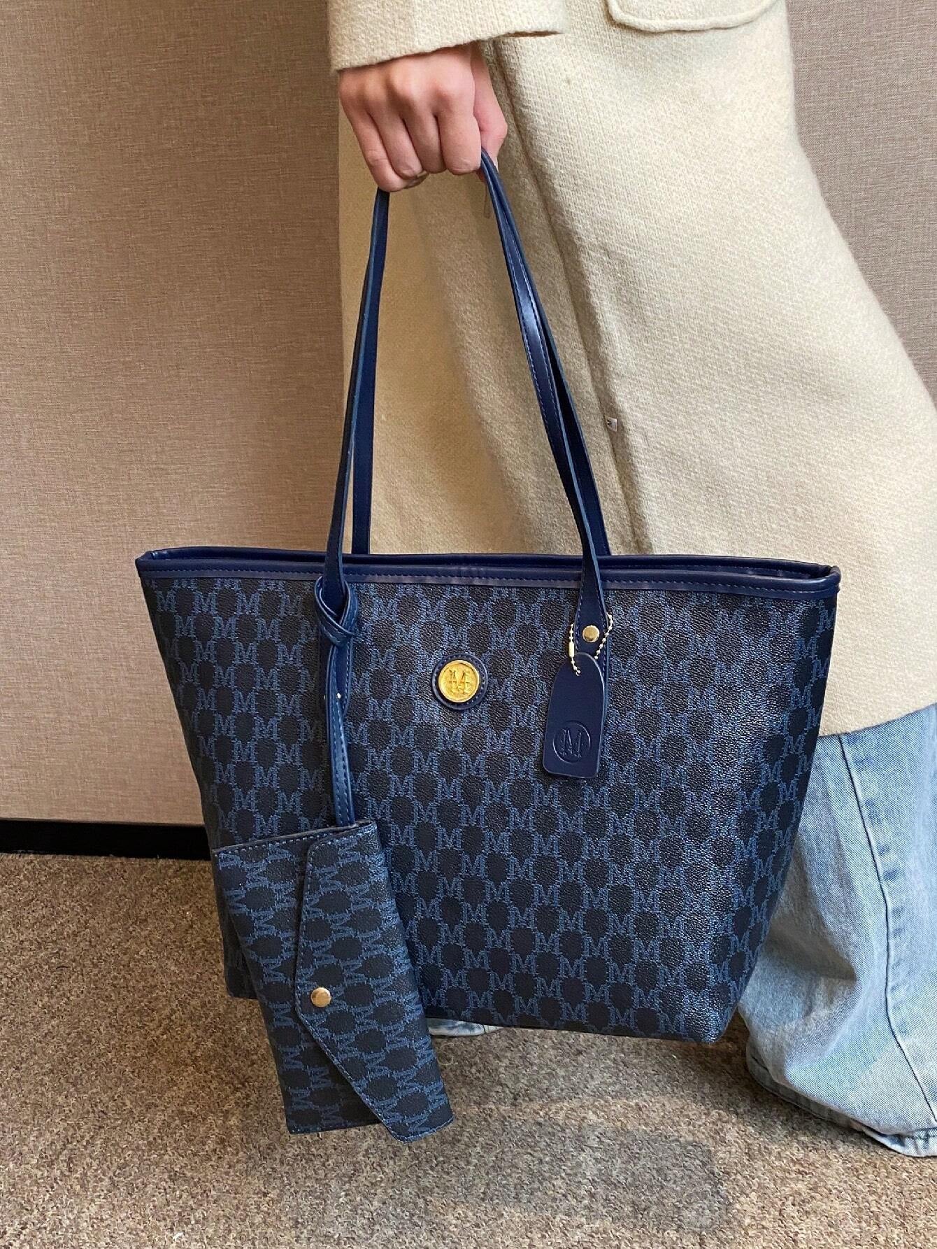 Dedoo 1Pc High-Quality Handbag, 2024 New Fashion Versatile Luxury Tote Bag, Shoulder Bag, Large Capacity Office Shoulder Bag, Suitable as Gift for Girlfriend, Shopping, Dating, Travel, Casual, Work and Other Occasions, Eye-Catching Ladies Work Bag