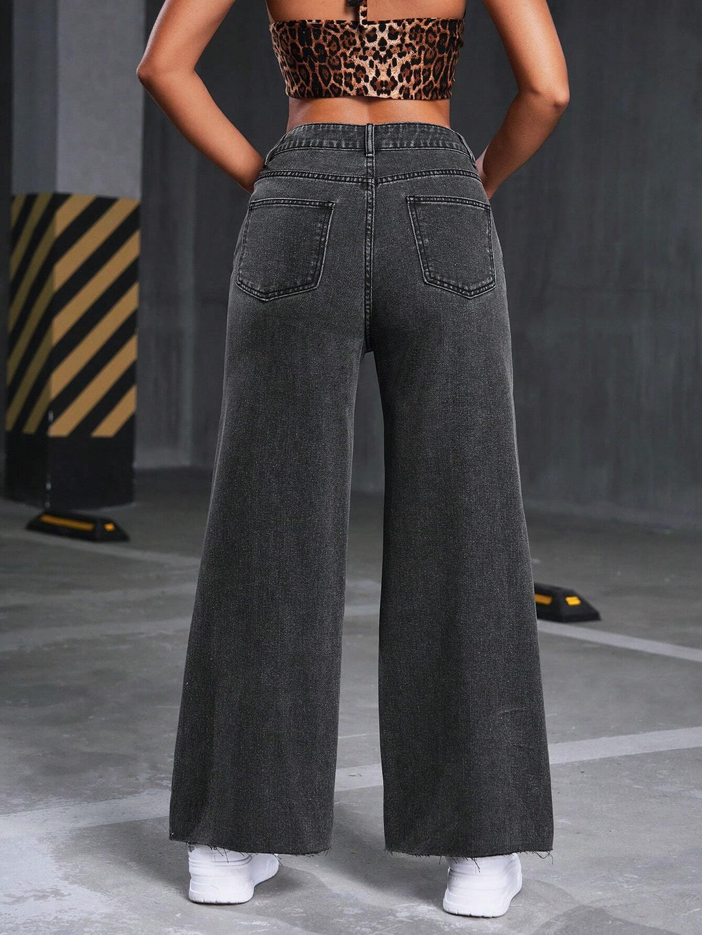 Casual Wide-Leg Denim Jeans