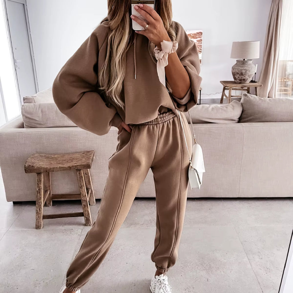 2025 Women Hoodies Sports Tops Pants Tracksuit Sweatshirt Sweat Suit Jogging Set Long Sleeve Hoodie Sport Pants Lady Suit
