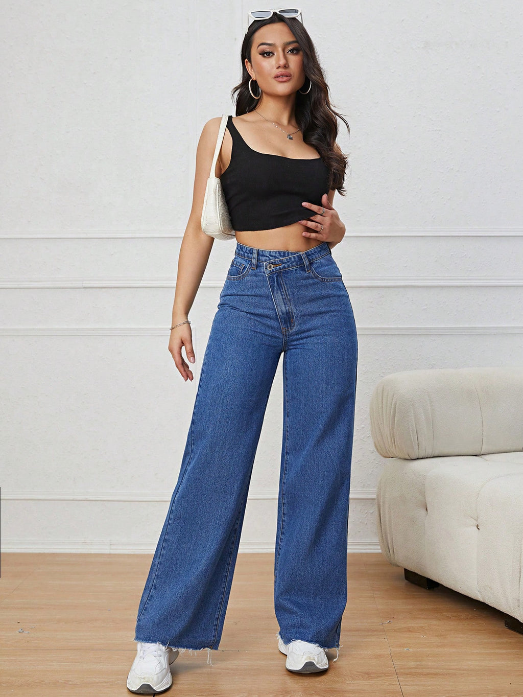 High Waist Wide Leg Jeans