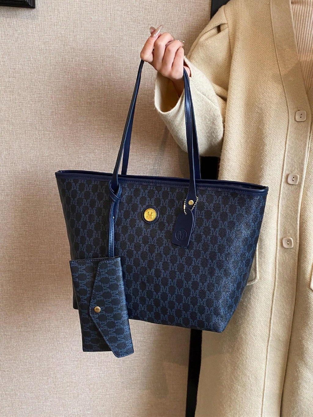 Dedoo 1Pc High-Quality Handbag, 2024 New Fashion Versatile Luxury Tote Bag, Shoulder Bag, Large Capacity Office Shoulder Bag, Suitable as Gift for Girlfriend, Shopping, Dating, Travel, Casual, Work and Other Occasions, Eye-Catching Ladies Work Bag